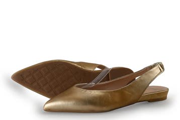 Manfield Slingbacks in maat 40 Goud, Verzenden