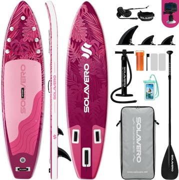 Sup Board - Opblaasbaar Paddle Board - 204 kg - Roze - SOLAV, Watersport en Boten, Verzenden, Nieuw