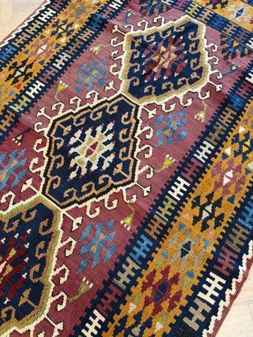 Kelim Nomad - tissé à la main - laine - Kelim - 192 cm - 110