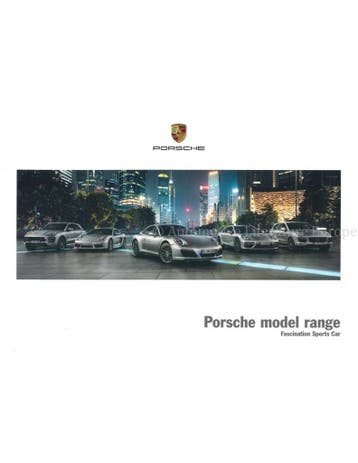 2018 PORSCHE PROGRAMMA BROCHURE ENGELS, Nieuw