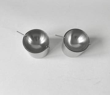 Stelton - Arne Jacobsen - Asbak (2) - astray - Staal -, Antiek en Kunst