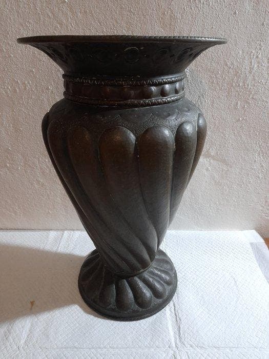 Paraplustandaard/rek - Gepatineerd brons, Antiek en Kunst, Curiosa en Brocante