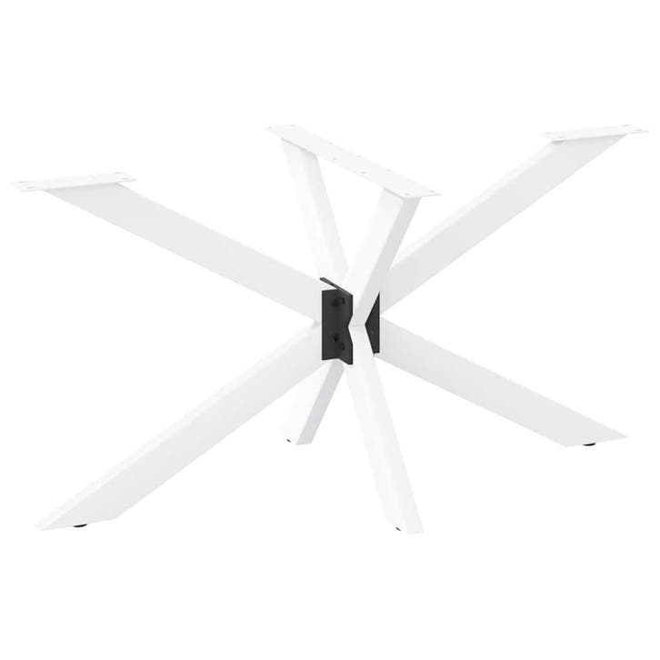 vidaXL Eettafelpoot spider vorm 120x68x(72-73) cm staal wit, Huis en Inrichting, Tafelonderdelen, Nieuw, Verzenden