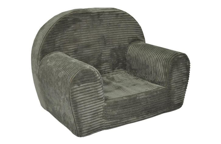 Fauteuil Kinder LINCOLN 60x40x45 | Corduroy Groen | OP=OP, Maison & Meubles, Chaises, Enlèvement ou Envoi