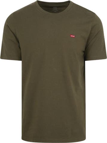 Levis T-shirt Original Donkergroen maat Maat 48/50 (M) Heren, Vêtements | Hommes, T-shirts, Verzenden