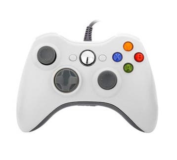 Xbox 360 Controller Wired Wit (Third Party) (Nieuw), Games en Spelcomputers, Ophalen of Verzenden, Nieuw