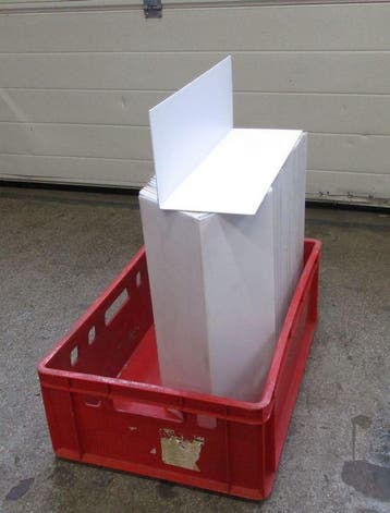 Schapverdeler, Vakverdeler L-vorm, Kunststof, 44,5cm