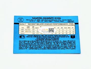 1991 Donruss MLB Sammy Sosa Signed Trading Card - PSA, Nieuw