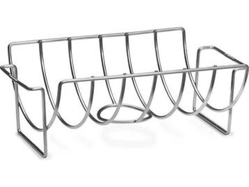 Veiling - 2x Napoleon RVS Sparerib- en Braadstukhouder, Tuin en Terras, Barbecue-accessoires, Nieuw