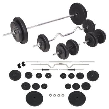 vidaXL Halterset 90 kg, Verzenden