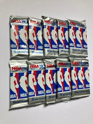 1990/91 NBA Hoops Michael Jordan - 10 Pack - Excellent (EX), Nieuw