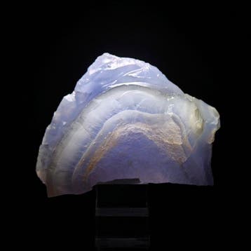 ESTHÉTIQUE CALCÉDONIEN EN GÉODE, AGATA AZZURRA Cristaux sur