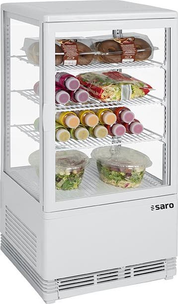 SARO Mini-koelvitrine 70 liter - SC 70 wit, Verzenden