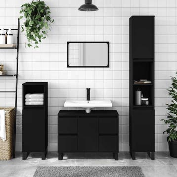 Badkamerkast Zwart -34% Retour deal! Weg is weg, Verzenden, Overige typen