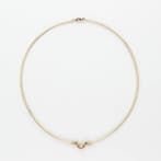 Collier - 14 carats Or jaune Diamant (Naturelle)