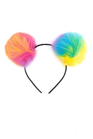 KIMU® Haarband Beertje Pompoms Bolletjes Diadeem Regenboog O, Kleding | Dames, Ophalen of Verzenden, Nieuw