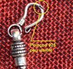 BRACELET chaîne serpent 11 gr - diam 4,5 mm - poinçon Argent, Antiquités & Art