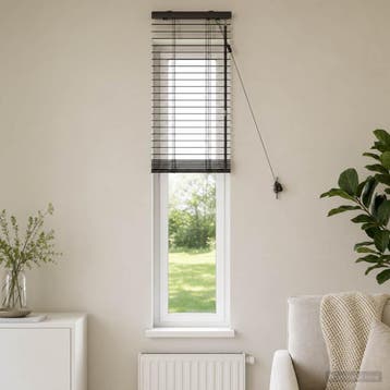 vidaXL Venetiaanse jaloezie Donkerbruin 45 x 160 cm 35 mm, Verzenden, Nieuw