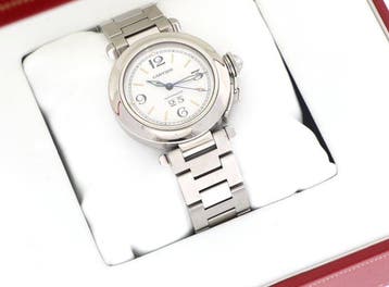 Cartier - Pasha C Big Date - Zonder minimumprijs - W31044M7, Nieuw