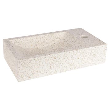 Fontein Differnz Hura L Terrazzo 40x22x9 Cm Beige, Doe-het-zelf en Bouw, Ophalen of Verzenden, Nieuw, Overige typen