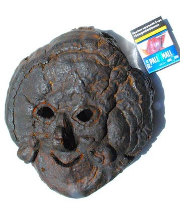 Grande masque, masque de champignon « frog eater » Rai, Antiquités & Art