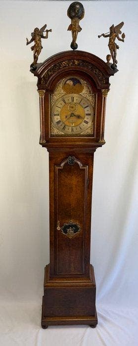 Amsterdam longcase clock - Antiek - Verguld messing,