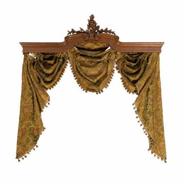 5 Valances with curtains - Gordijnstof (5) - 47 cm - 177 cm