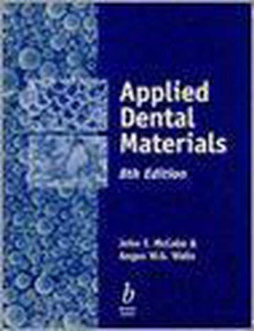 Applied Dental Materials 9780632042081 John F. Mccabe, Verzenden, Gelezen, John F. Mccabe