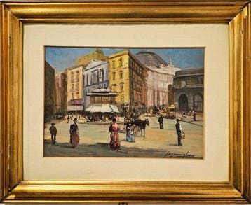 Giuseppe Scognamiglio (1901-1985) - Piazza San Ferdinando a