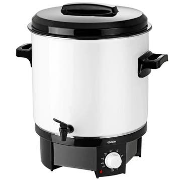 Verwarmde Drankendispenser | Wit/Zwart | 28L | 30°C/100°C |, Verzenden, Nieuw in verpakking
