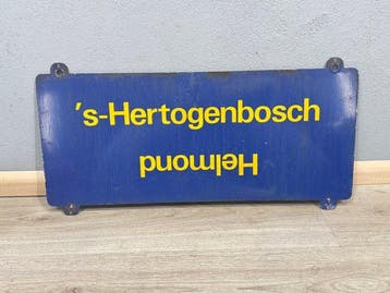 Bord - Metaal - NS treinbestemmingsbord