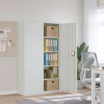 vidaXL Archiefkast 105x40x180 cm staal lichtgrijs, Huis en Inrichting, Kasten | Overige, Verzenden, Nieuw