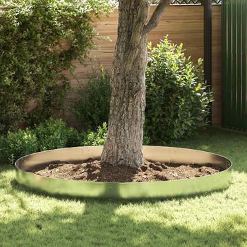 vidaXL Grasboorden 100x19 cm gegalvaniseerd staal 5 st, Verzenden