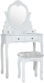 Kaptafel Wit 4 Lades | Retour deal -54% | Pak je kans!, Huis en Inrichting, Tafels | Kaptafels, Verzenden, Nieuw, 50 tot 100 cm