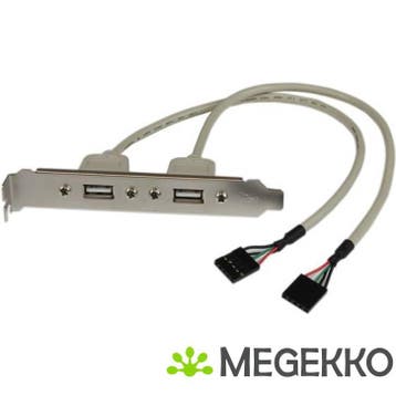 StarTech.com 2-poort USB A Vrouwelijke Adapter Slotplaatje, Computers en Software, Verzenden, Nieuw