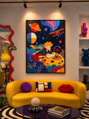 Adri Q 120 x 90 cm - El Principito y su Libro en el