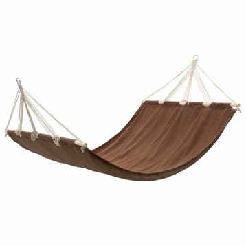 vidaXL Hangmat 210 x 150 cm (bruin), Verzenden