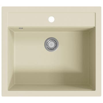 Granieten spoelbak beige | Retour deal | Luxe keuken voor..., Verzenden, Nieuw, Steen, Overige typen