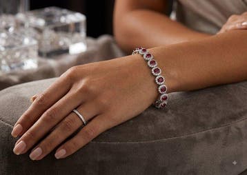 Zonder minimumprijs - Armband Zilver - 9.20ct. tw., Nieuw