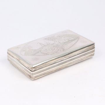 Jan Kuijlenburg (Schoonhoven 1840) - Boîte à tabac - Argent, Antiquités & Art
