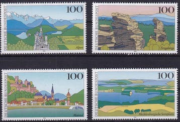 Duitsland - 1994 - Landschappen - Postfris, Timbres & Monnaies, Timbres | Europe | Allemagne, Verzenden, 1990 tot heden