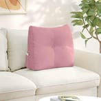 vidaXL Rugkussen Roze 60 x 24 x 50 cm Fluweel, Verzenden, Nieuw