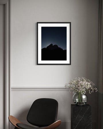 Fabio Accorrà - Mountain night, Antiek en Kunst, Kunst | Schilderijen | Modern