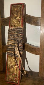 Boudhistes - Manuscrit Parabaik birman Période Konbaung -