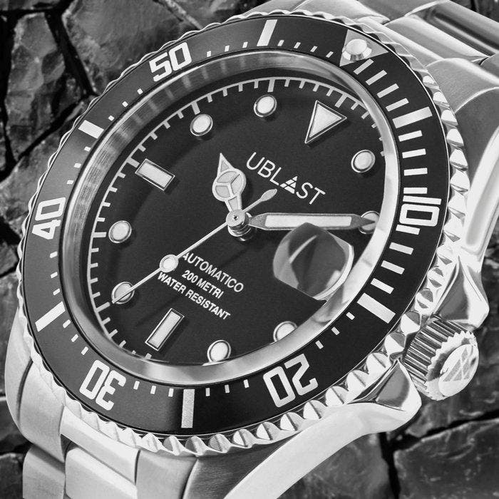 Ublast - Diver 20 ATM - UB2D4012BK - Homme - 2026, Bijoux, Sacs & Beauté, Montres | Hommes