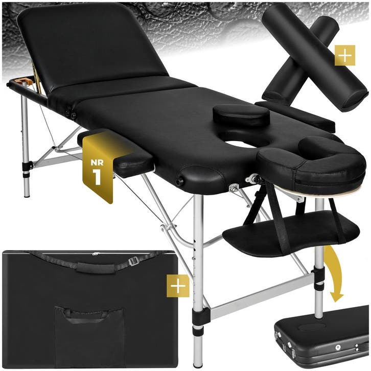 3 zones massagetafel-set met 5cm matras, Sport en Fitness, Massageproducten, Verzenden