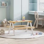 vidaXL Kindertafel met banken IRUN 90x79,5x50cm massief hout, Verzenden, Nieuw