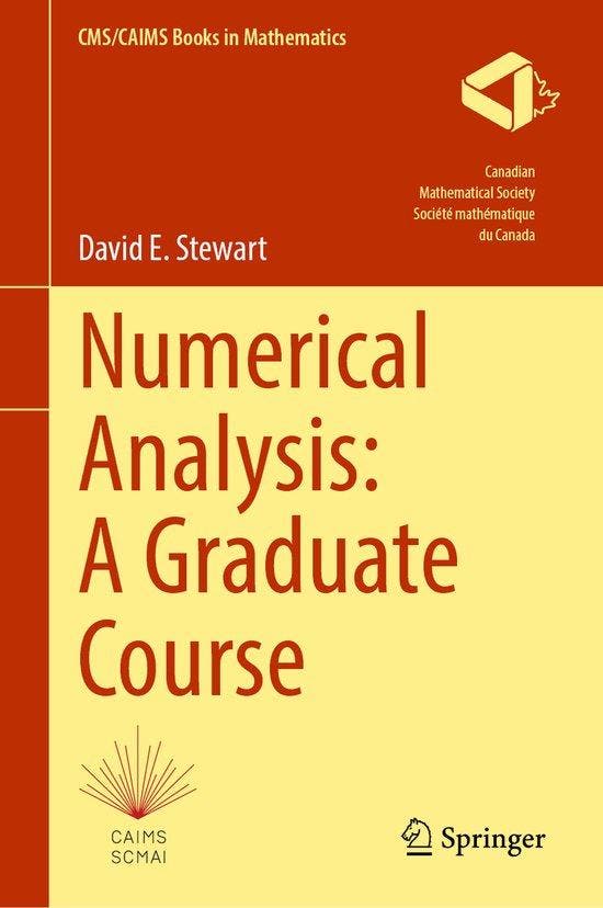 CMS/CAIMS Books in Mathematics- Numerical Analysis: A, Boeken, Taal | Engels, Zo goed als nieuw, Verzenden