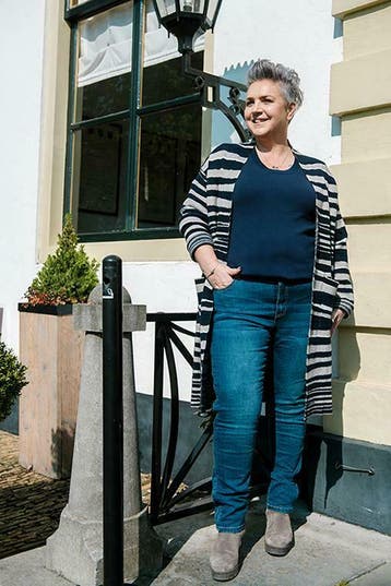 Vest Exxcellent golf streep maat 50, Kleding | Dames, Verzenden, Nieuw
