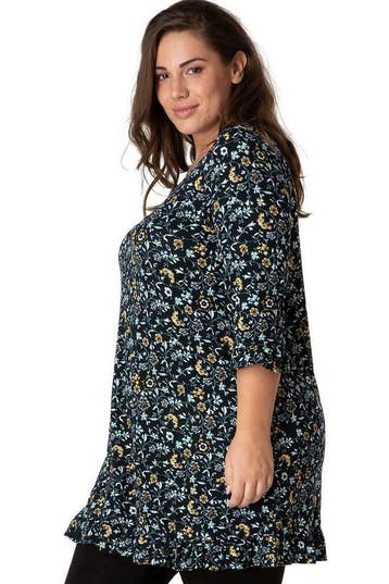 Tuniek Yesta ruche zoom mouw 88CM maat 58/60, Verzenden